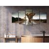 imageWieco Art Elephant Canvas Paintings Wall Art One piece Modern Large Stretched and Framed Landscape Animals Pictures on Giclee Canvas Prints Artwork Decor for Living Room Bedroom Home Decorations L10x16inchx2pcs 10x20inchx2pcs 10x24inchx1pc