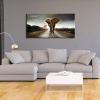 imageWieco Art Elephant Canvas Paintings Wall Art One piece Modern Large Stretched and Framed Landscape Animals Pictures on Giclee Canvas Prints Artwork Decor for Living Room Bedroom Home Decorations L236L x 24W