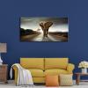 imageWieco Art Elephant Canvas Paintings Wall Art One piece Modern Large Stretched and Framed Landscape Animals Pictures on Giclee Canvas Prints Artwork Decor for Living Room Bedroom Home Decorations L236L x 24W