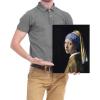 imageWieco Art Framed Canvas Art the Girl with a Pearl Earring by Jan Vermeer Oil Paintings Reproduction Canvas Print Artwork for Living Room Decoration Home ampamp Office Decor16L x 12W