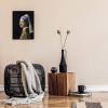 imageWieco Art Framed Canvas Art the Girl with a Pearl Earring by Jan Vermeer Oil Paintings Reproduction Canvas Print Artwork for Living Room Decoration Home ampamp Office Decor16L x 12W