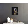 imageWieco Art Framed Canvas Art the Girl with a Pearl Earring by Jan Vermeer Oil Paintings Reproduction Canvas Print Artwork for Living Room Decoration Home ampamp Office Decor13L x 17W
