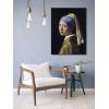imageWieco Art Framed Canvas Art the Girl with a Pearl Earring by Jan Vermeer Oil Paintings Reproduction Canvas Print Artwork for Living Room Decoration Home ampamp Office Decor32L x 24W