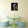imageWieco Art Framed Canvas Art the Girl with a Pearl Earring by Jan Vermeer Oil Paintings Reproduction Canvas Print Artwork for Living Room Decoration Home ampamp Office Decor24L x 20W