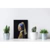 imageWieco Art Framed Canvas Art the Girl with a Pearl Earring by Jan Vermeer Oil Paintings Reproduction Canvas Print Artwork for Living Room Decoration Home ampamp Office Decor16L x 12W