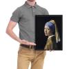 imageWieco Art Framed Canvas Art the Girl with a Pearl Earring by Jan Vermeer Oil Paintings Reproduction Canvas Print Artwork for Living Room Decoration Home ampamp Office Decor13L x 17W