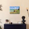 imageWieco Art Gallery Wrapped Canvas Print Wall Art Cliff Walk at Pourville1882 by Claude Monet Mondern Classic Art Print Picture Artwork for living room Home Kitchen Decorations16L x 12W
