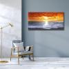 imageWieco Art Grand Sight Extra Large Modern Wrapped Giclee Canvas Prints Seascape Artwork Ocean Sea Beach Pictures Paintings on Canvas Wall Art for Living Room Bedroom Home Office Decorations 48x2448L x 24W