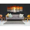 imageWieco Art Grand Sight Sunset Ocean Canvas Prints Wall Art Sea Beach Pictures to Photo Paintings Landscape Decor for Living Room Bedroom Home Decorations 5 Panels Modern HD Seascape Giclee Artwork10x16inchx2pcs 10x20inchx2pcs 10x24inchx1pc