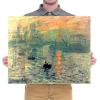 imageWieco Art Impression Sunrise Modern Framed Giclee Canvas Prints of Claude Monet Famous Oil Paintings Reproduction Seascape Artwork Sea Pictures on Canvas Wall Art Ready to Hang for Home Decorations24L x 20W