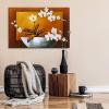imageWieco Art Orchid Floral Oil Paintings on Canvas Wall Art Ready to Hang for Living Room Bedroom Home Decorations Modern 100 Hand Painted Modern Stretched and Framed Abstract Pretty Flower Art Work