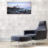 imageWieco Art Portland Lighthouse Canvas Prints Wall Art Ocean Sunset Beach Seascape Pictures Paintings for Living Room Bedroom Home Decorations Extra Large Modern Stretched and Framed Sea Skyline48L x 24W