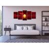imageWieco Art Red Sun Canvas Prints Wall Art Ocean Sea Beach Pictures Paintings Ready to Hang for Living Room Bedroom Home Decorations Modern 5 Piece Stretched and Framed Grace Landscape Giclee Artwork10x16inchx2pcs 10x20inchx2pcs 10x24inchx1pc