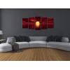 imageWieco Art Red Sun Canvas Prints Wall Art Ocean Sea Beach Pictures Paintings Ready to Hang for Living Room Bedroom Home Decorations Modern 5 Piece Stretched and Framed Grace Landscape Giclee Artwork14x24inchx2pcs 14x28inchx2pcs 14x32inchx1pc
