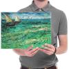 imageWieco Art Sailing Boats Large Modern Gallery Wrapped Seascape Giclee Canvas Prints of Van Gogh Famous Oil Paintings Reproduction Pictures on Canvas Wall Art for Living Room Bedroom Home Decorations16L x 12W