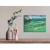 imageWieco Art Sailing Boats Large Modern Gallery Wrapped Seascape Giclee Canvas Prints of Van Gogh Famous Oil Paintings Reproduction Pictures on Canvas Wall Art for Living Room Bedroom Home Decorations16L x 12W