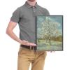 imageWieco Art The Pink Peach Tree Canvas Prints Wall Art by Van Gogh Classic Famous Oil Paintings Reproduction Modern Gallery Wrapped Landscapes Giclee Picture Artwork17L x 13W
