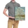 imageWieco Art The Pink Peach Tree Canvas Prints Wall Art by Van Gogh Classic Famous Oil Paintings Reproduction Modern Gallery Wrapped Landscapes Giclee Picture Artwork16L x 12W