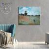 imageWieco Art The Poppy Field Near Argenteuil Giclee Canvas Prints Wall Art of Claude Monet Famous Floral Oil Paintings Reproduction Classic Flowers Landscape Pictures Artwork for Bedroom Home Decorations24L x 20W