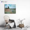 imageWieco Art The Poppy Field Near Argenteuil Giclee Canvas Prints Wall Art of Claude Monet Famous Floral Oil Paintings Reproduction Classic Flowers Landscape Pictures Artwork for Bedroom Home Decorations24L x 20W