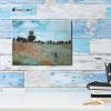 imageWieco Art The Poppy Field Near Argenteuil Giclee Canvas Prints Wall Art of Claude Monet Famous Floral Oil Paintings Reproduction Classic Flowers Landscape Pictures Artwork for Bedroom Home Decorations16L x 12W