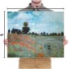 imageWieco Art The Poppy Field Near Argenteuil Giclee Canvas Prints Wall Art of Claude Monet Famous Floral Oil Paintings Reproduction Classic Flowers Landscape Pictures Artwork for Bedroom Home Decorations24L x 20W