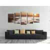 imageWieco Art The Rocky Sea Large Modern 5 Piece Giclee Canvas Prints Artwork Stretched and Framed Seascape Beach Pictures Paintings on Canvas Wall Art for Living Room Bedroom Home Decorations L14x24inchx2pcs 14x28inchx2pcs 14x32inchx1pc