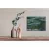 imageWieco Art Water Lilies Canvas Prints Wall Art Pictures of Claude Monet Famous Flowers Oil Paintings for Bedroom Bathroom Home Office Decorations Modern Stretched and Framed Floral Giclee Artwork