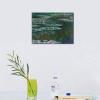 imageWieco Art Water Lilies Canvas Prints Wall Art Pictures of Claude Monet Famous Flowers Oil Paintings for Bedroom Bathroom Home Office Decorations Modern Stretched and Framed Floral Giclee Artwork