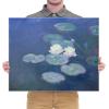 imageWieco Art Water Lilies Canvas Prints Wall Art of Claude Monet Famous Floral Oil Paintings Reproduction Stretched and Framed Classic Flower Pictures Giclee Artwork24L x 20W