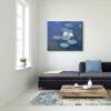 imageWieco Art Water Lilies Canvas Prints Wall Art of Claude Monet Famous Floral Oil Paintings Reproduction Stretched and Framed Classic Flower Pictures Giclee Artwork24L x 20W
