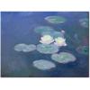 imageWieco Art Water Lilies Canvas Prints Wall Art of Claude Monet Famous Floral Oil Paintings Reproduction Stretched and Framed Classic Flower Pictures Giclee Artwork32L x 24W
