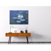 imageWieco Art Water Lilies Canvas Prints Wall Art of Claude Monet Famous Floral Oil Paintings Reproduction Stretched and Framed Classic Flower Pictures Giclee Artwork32L x 24W