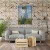 imageWieco Art Woman with a Parasol Madame Monet and Her Son Canvas Prints Wall Art of Claude Monet Famous Classic Oil Paintings Reproduction Gallery Wrapped People Pictures24L x 32W