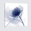 imageWieco Art Blue Flickering Flower Modern Abstract Canvas Wall Art Gallery Large Wrapped Perfect Floral Pictures Paintings on Canvas Print Artwork Ready to Hang for Living Room Bedroom Home Decor LBlue