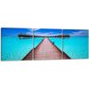 imageWieco Art Blue Ocean 3 Piece Giclee Canvas Prints Wall Art Paintings for Living Room Bedroom Home Decorations Modern Stretched and Framed Seascape Artwork Grace Sea Beach Pictures Printed on Canvas