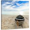 imageWieco Art Bridge Canvas Prints Artwork for Wall Decor Stretched Art work Modern Canvas Wall Art for Home and office Decoration Landscape Picture Print on Canvas Art 20 by 20 inchBoat