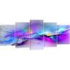imageWieco Art Changing Colors Giclee Canvas Prints 5 panels Modern Artwork Landscape Pictures to Photo Printed on Abstract Canvas Wall Art for Home Decorations and Wall Decor 5pcsset12x16inchx2pcs 12x24inchx2pcs 12x32inchx1pc