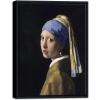 imageWieco Art Framed Canvas Art the Girl with a Pearl Earring by Jan Vermeer Oil Paintings Reproduction Canvas Print Artwork for Living Room Decoration Home ampamp Office Decor13L x 17W
