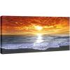 imageWieco Art Grand Sight Extra Large Modern Wrapped Giclee Canvas Prints Seascape Artwork Ocean Sea Beach Pictures Paintings on Canvas Wall Art for Living Room Bedroom Home Office Decorations 48x2448L x 24W