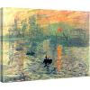 imageWieco Art Impression Sunrise Modern Framed Giclee Canvas Prints of Claude Monet Famous Oil Paintings Reproduction Seascape Artwork Sea Pictures on Canvas Wall Art Ready to Hang for Home Decorations24L x 20W