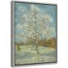 imageWieco Art The Pink Peach Tree Canvas Prints Wall Art by Van Gogh Classic Famous Oil Paintings Reproduction Modern Gallery Wrapped Landscapes Giclee Picture Artwork17L x 13W