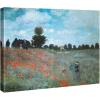 imageWieco Art The Poppy Field Near Argenteuil Giclee Canvas Prints Wall Art of Claude Monet Famous Floral Oil Paintings Reproduction Classic Flowers Landscape Pictures Artwork for Bedroom Home Decorations24L x 20W