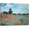 imageWieco Art The Poppy Field Near Argenteuil Giclee Canvas Prints Wall Art of Claude Monet Famous Floral Oil Paintings Reproduction Classic Flowers Landscape Pictures Artwork for Bedroom Home Decorations32L x 24W