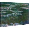 imageWieco Art Water Lilies Canvas Prints Wall Art Pictures of Claude Monet Famous Flowers Oil Paintings for Bedroom Bathroom Home Office Decorations Modern Stretched and Framed Floral Giclee Artwork
