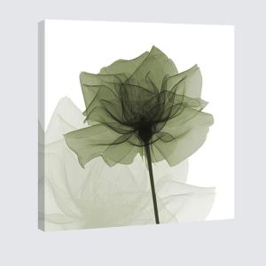 imageWieco Art Blue Flickering Flower Modern Abstract Canvas Wall Art Gallery Large Wrapped Perfect Floral Pictures Paintings on Canvas Print Artwork Ready to Hang for Living Room Bedroom Home Decor LGREEN