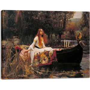imageWieco Art Canvas Wall Art John William Waterhouse Canvas Prints  Ophelia Romantic Style Poster  Water Lilies Poster  for Living Room Home Kitchen DecorationsThe Lady of Shalott