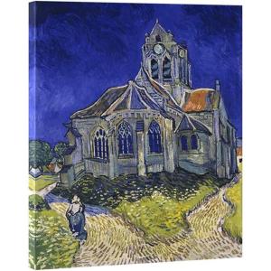 imageWieco Art Church at Auvers Giclee Canvas Prints Wall Art by Vincent Van Gogh Famous Paintings Reproduction Modern Classic Abstract Artwork Landscape Pictures for Wall Decor Home Office Decorations255L x 20W
