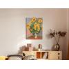 imageWieco Art Canvas Print Bonquet of Sunflowers 1880 by Claude Monet Oil Paintings Reproduction Modern Canvas Wall Art Landscape Pictures Artwork on Canvas for Home Decor Wall Decorations12L x 16W