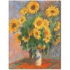 imageWieco Art Canvas Print Bonquet of Sunflowers 1880 by Claude Monet Oil Paintings Reproduction Modern Canvas Wall Art Landscape Pictures Artwork on Canvas for Home Decor Wall Decorations24L x 32W